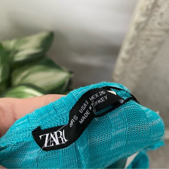 Zara Ribbed Halter Flare Jumpsuit - Picture 12 of 16